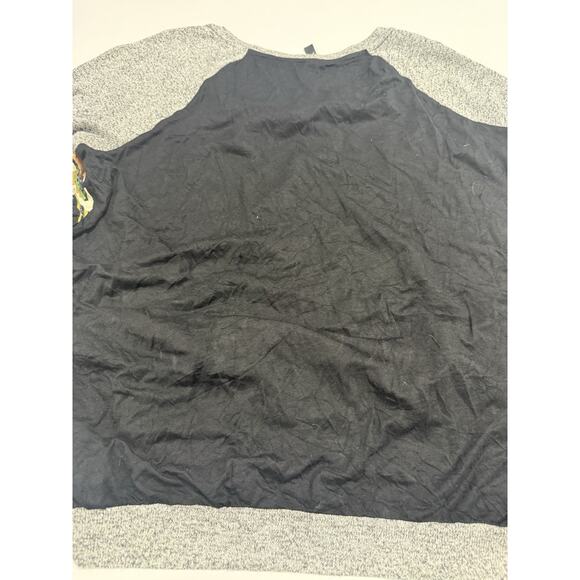 Kut From The Kloth Long Raglan Sleeve Floral Top Blouse Size XXL - Picture 7 of 7